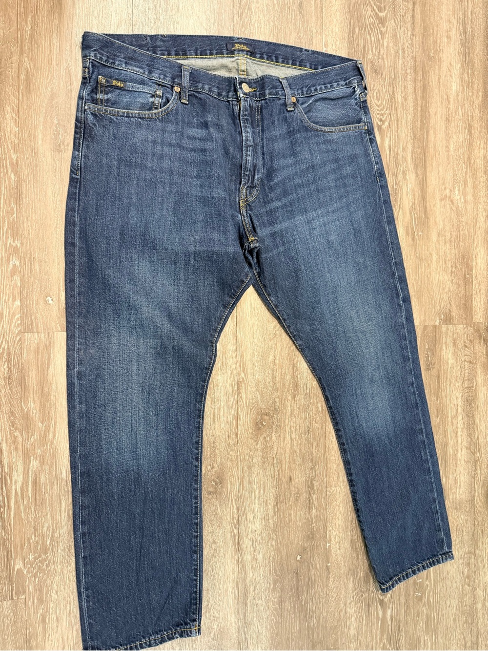 Ralph Lauren Relaxed Fit Jeans in Medium Blue Wash Size 38x30